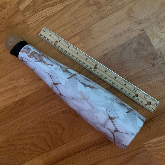 Wine Decanter Stainless Steel Faux Marble Picnic - Picture 5 of 8